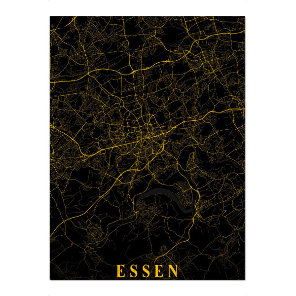 Puzzle Ravensburger "Essen Stadt Karte" artboxONE - Städte / Weitere,Kartografie