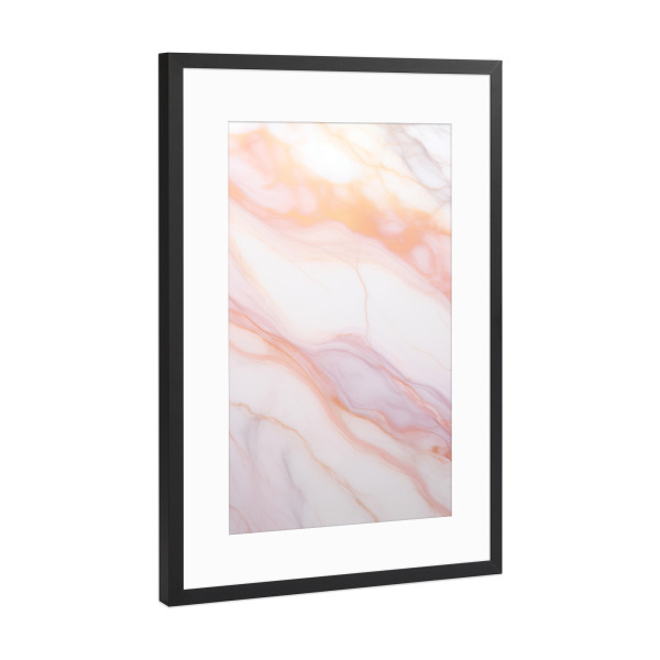 Poster mit Rahmen Schwarz (Metallic) "Marmor Muster Pastel" artboxONE - Natur,Abstrakt,Marmor