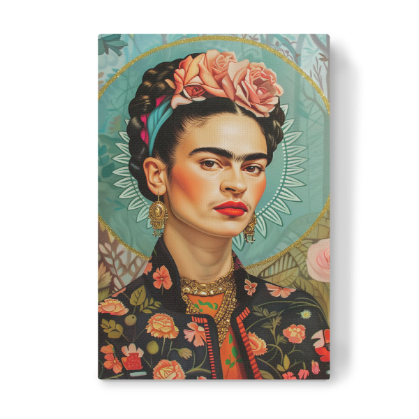 Leinwandbild "Frida Selbstporträt der Farben" artboxONE - Floral,Menschen,Fashion