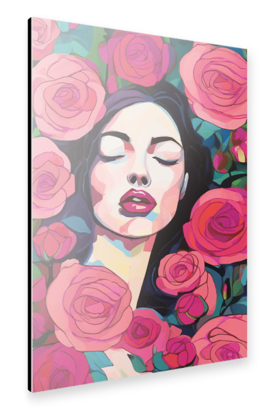 Alu-Dibond "Rosen blühen jedes Mal" 30x20 cm artboxONE