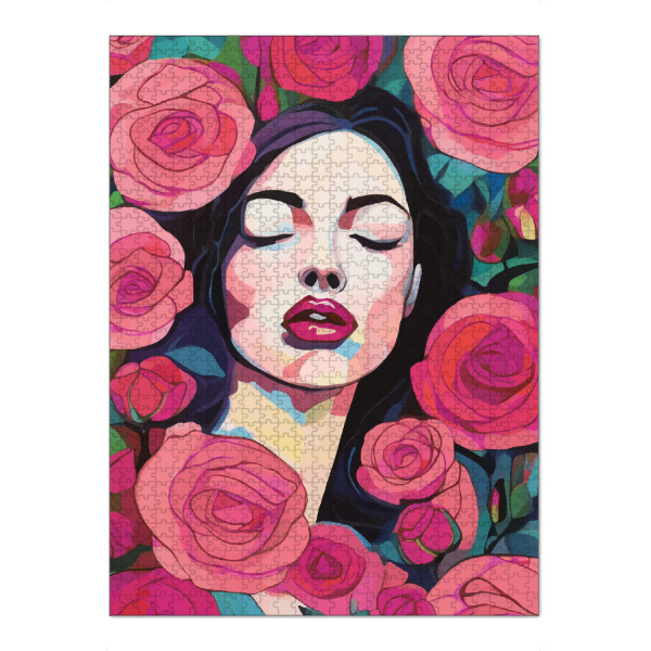 Puzzle Ravensburger "Rosen blühen jedes Mal" artboxONE - Menschen