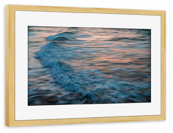 Poster mit Rahmen kiefer "Die Schönheit von Wellen" artboxONE - Natur,Reise,Abstrakt,Reise / Strand und Meer,Reise / Länder