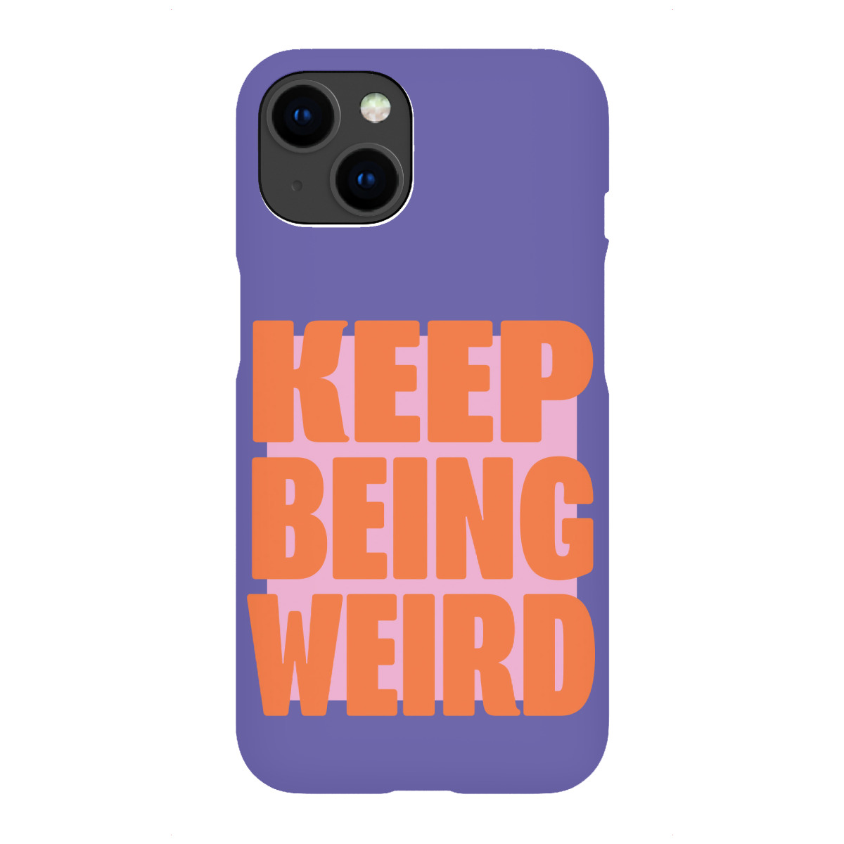 "Malou Studio-Keep Being Weird L"für iPhone - Premium-Case Handyhülle artboxONE