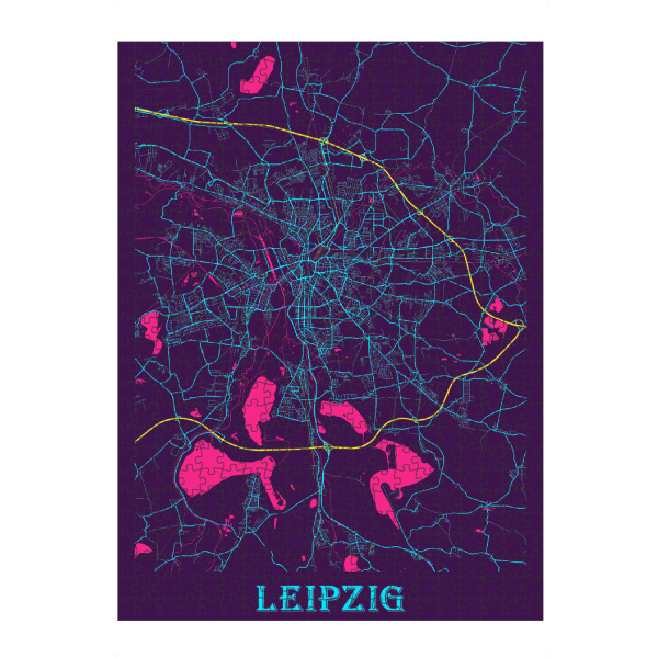 artboxONE Puzzle "Stadtplan Leipzig" artboxONE - Städte / Weitere,Kartografie