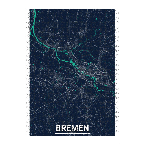 artboxONE Puzzle "Bremen Germany CityMap" artboxONE - Städte / Weitere,Kartografie