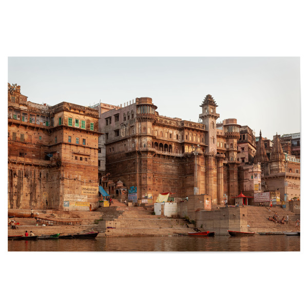 Poster 30x20 cm "Ghats von Varanasi am Ganges" artboxONE - Architektur,Reise / Asien