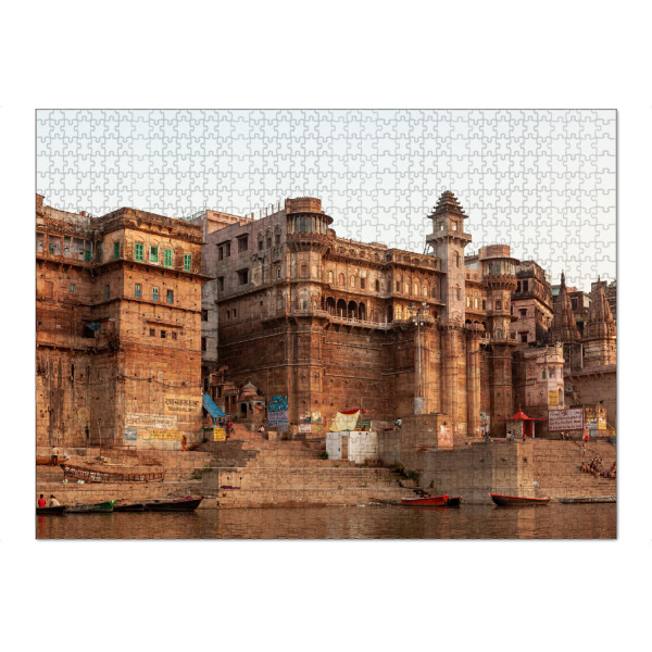 Puzzle Ravensburger "Ghats von Varanasi am Ganges" artboxONE - Architektur,Reise / Asien