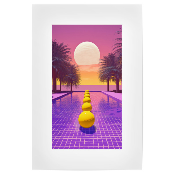 Poster 30x20 cm "Malou Studio-Pool Illusion Tre" artboxONE - Reise,Architektur,Arcadia