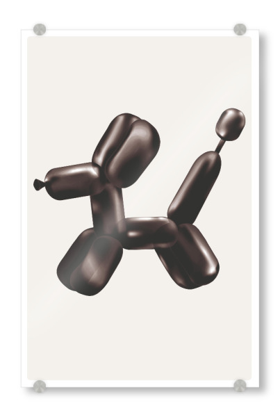 Acrylglasbild "Malou Studio-Balloon Dog S" artboxONE - Tiere,Für Mama,Festivals - Museum,Ballon,Tier,Haushund,Kunst,Farbenfroh,Bunt,Jeff koons