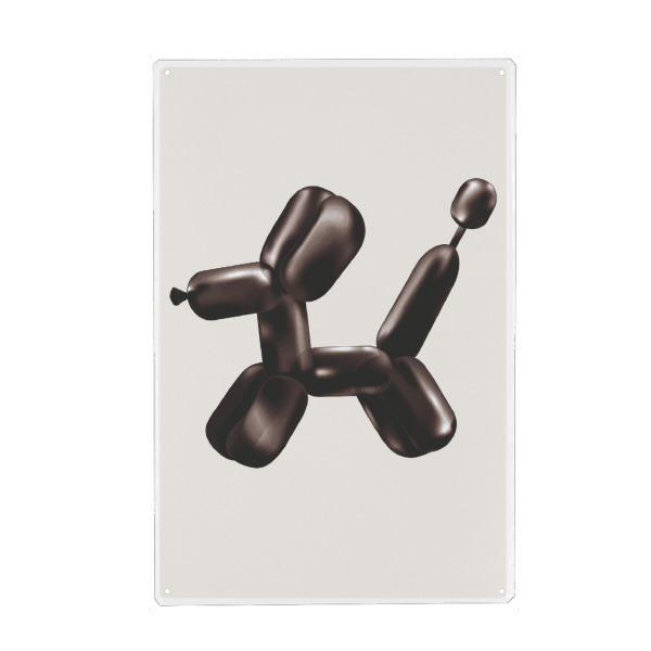 Metall Poster "Malou Studio-Balloon Dog S" artboxONE - Tiere,Für Mama,Festivals - Museum,Ballon,Tier,Haushund,Kunst,Farbenfroh,Bunt,Jeff koons