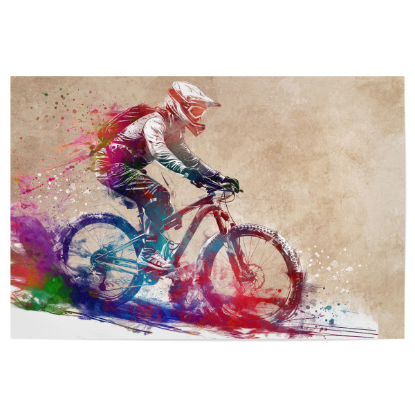Poster 30x20 cm "BMX Biker Sportkunst F" artboxONE - Sport,Sport / Motivation - Fahrrad,Radfahren,Fahrrad,Biker,Radfahrer,Grafik,Bmx