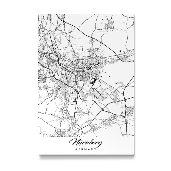 Galerie-Print "Nürnberg City Map" 30x20 cm artboxONE