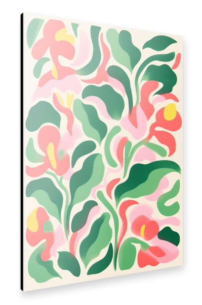 Alu-Dibond "Zarte Blumenmuster" 30x20 cm artboxONE