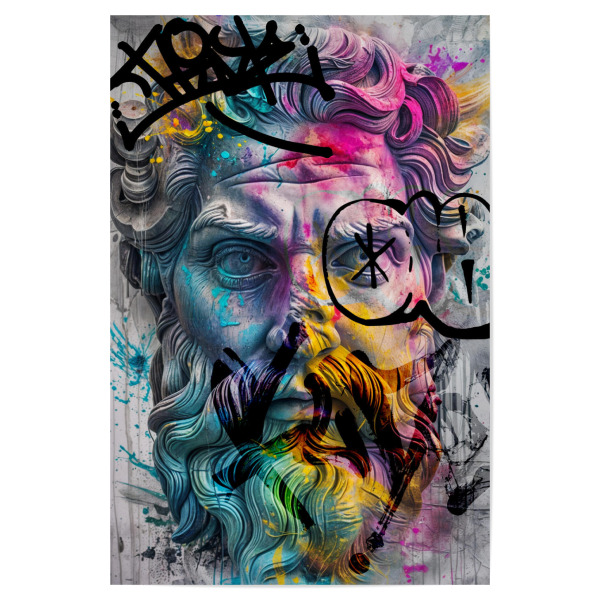 Poster 30x20 cm "Pop art graffiti statue" artboxONE - Abstrakt,Streetart