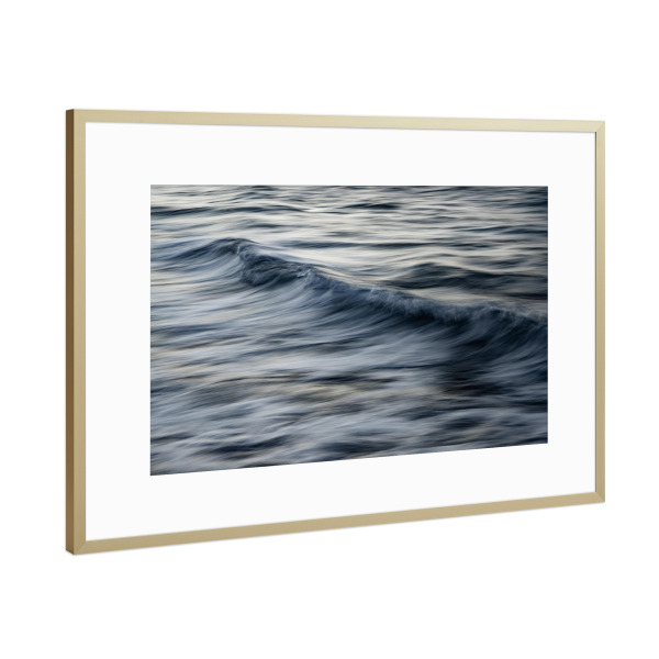Poster mit Rahmen Gold "The Uniqueness of the sea" artboxONE - Natur,Reise,Abstrakt,Reise / Strand und Meer,Reise / Länder