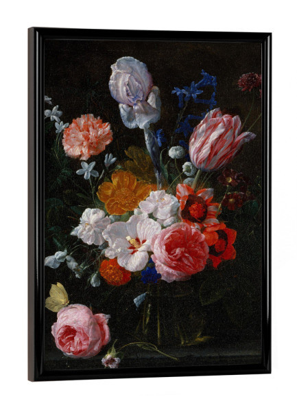 Poster mit schwarzem Rahmen "Flowers in a crystal vase" artboxONE - Natur,Floral