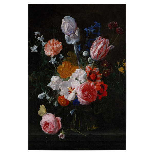 Poster "Flowers in a crystal vase" artboxONE - Natur,Floral