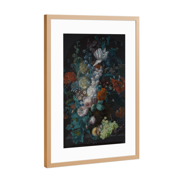 Poster mit Rahmen Kupfer "A vase of flowers" artboxONE - Natur,Floral