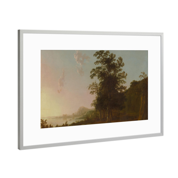 Poster mit Rahmen Silber "Flucht nach Ägypten - A. Cuyp" artboxONE - Natur,Architektur