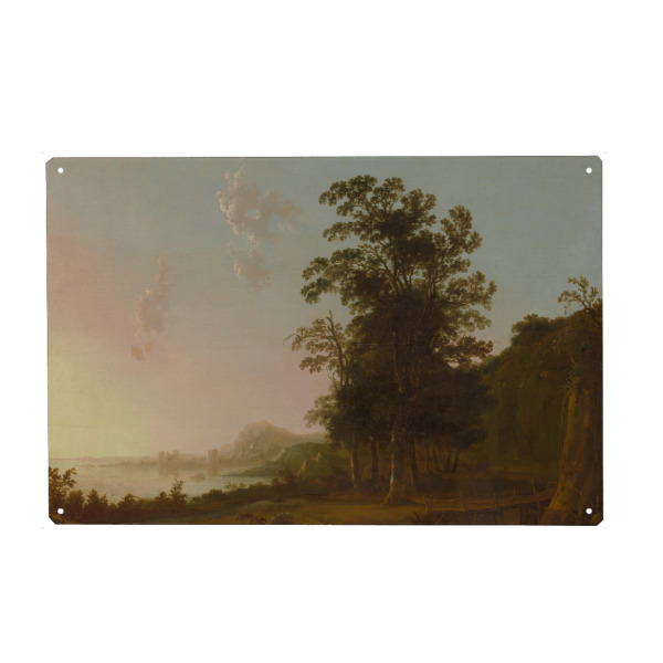 Metall Poster "Flucht nach Ägypten - A. Cuyp" artboxONE - Natur,Architektur