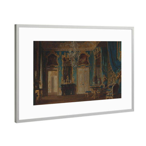 Poster mit Rahmen Silber "Room for King Ludwig" artboxONE - Architektur