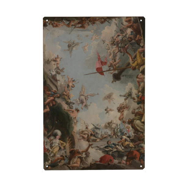 Metall Poster "Glorification - Giustiniani Family" artboxONE - Natur,Menschen,Fiktion