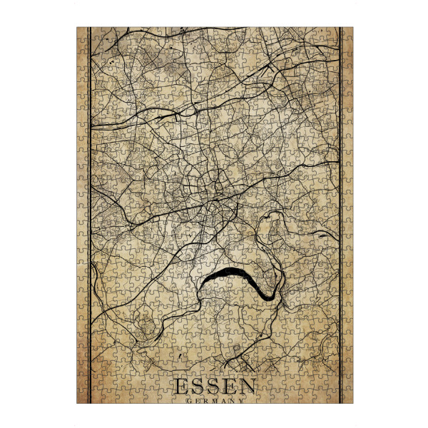 Puzzle Ravensburger "Essen Vintage City" artboxONE - Städte / Weitere,Kartografie