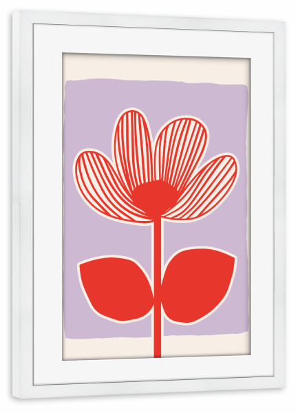 Poster mit Rahmen weiß "Malou Studio-Flowers Cinque" artboxONE - Natur,Floral,Für Mama