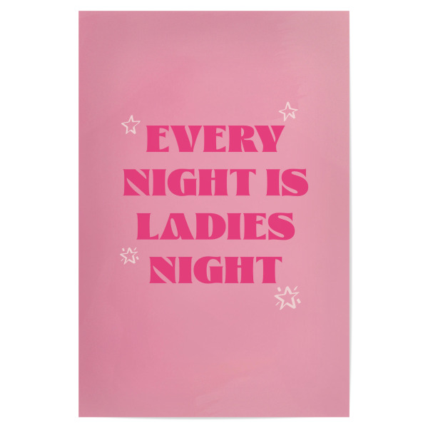Poster "Malou Studio-Ladies Night" artboxONE - Typografie,Für Mama,Festivals