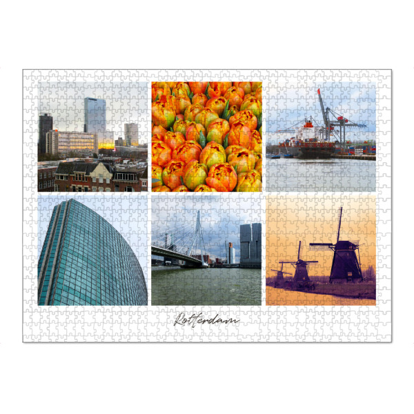 Puzzle Ravensburger "Rotterdam Collage" artboxONE - Städte,Reise,Architektur,Reise / Länder