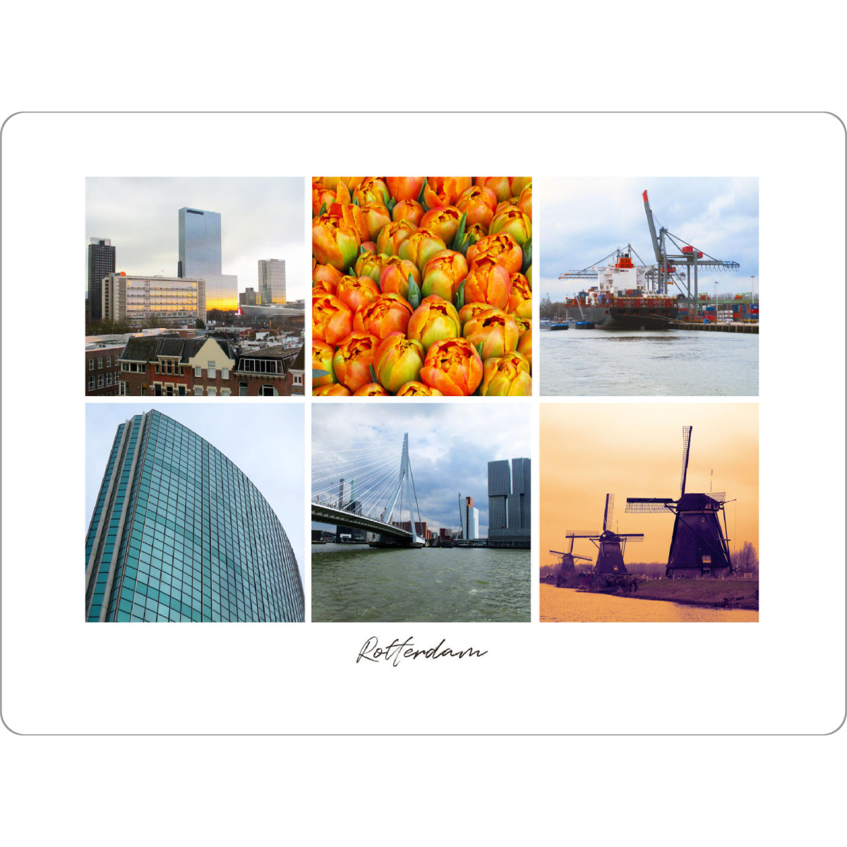 Tischset "Rotterdam Collage" artboxONE - Städte,Reise,Architektur,Reise / Länder
