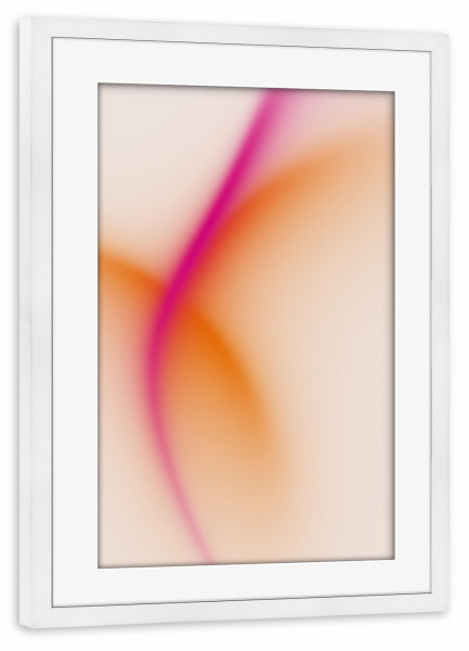 Poster mit Rahmen weiß "Malou Studio-Serotonine" artboxONE - Abstrakt,Für Mama,Festivals - Farbenfroh,Verlauf,Form,Modern,Abstrakt,Bunt,Maximalismus