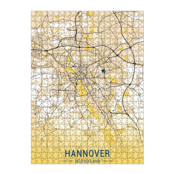 Puzzle Ravensburger "Stadt Hannover Map" artboxONE - Städte / Weitere,Kartografie