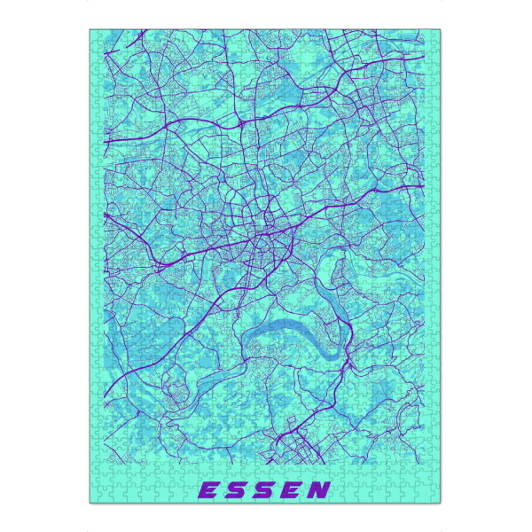 Puzzle Ravensburger "Essen Stadtplan" artboxONE - Städte / Weitere,Kartografie