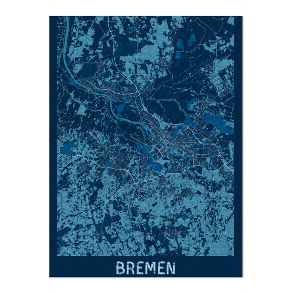 Puzzle Ravensburger "City Bremen" artboxONE - Städte / Weitere,Kartografie