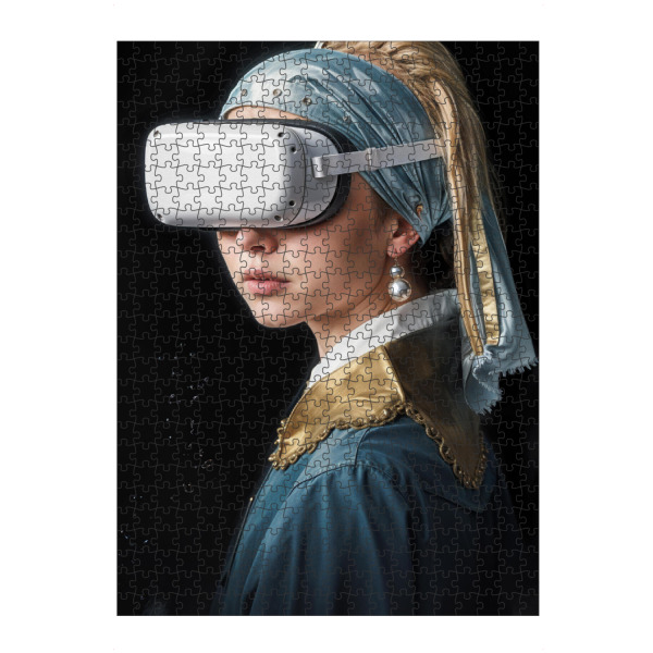 artboxONE Puzzle "Girl With Vr Glasses" artboxONE - Menschen,Lustig