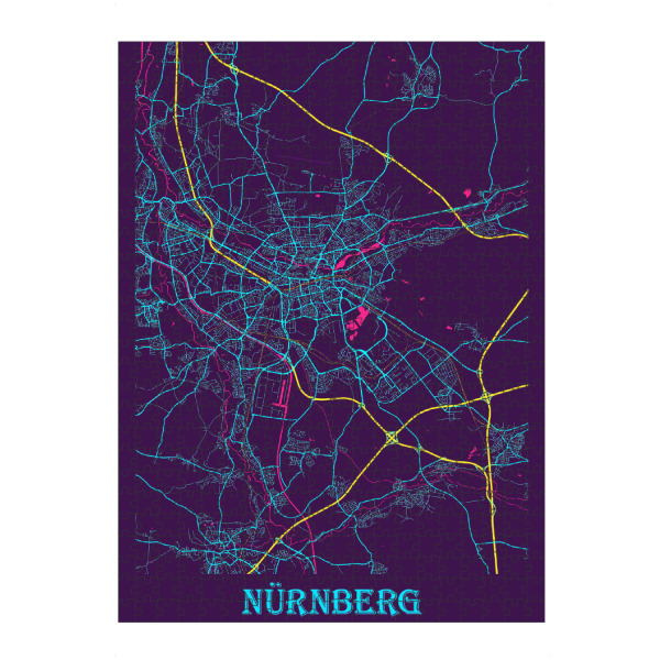 artboxONE Puzzle "CityMap Nürnberg" artboxONE - Städte / Weitere,Kartografie