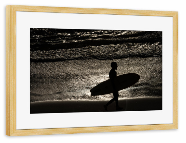 Poster mit Rahmen kiefer "Meer (42)" artboxONE - Reise,Menschen,Reise / Strand und Meer,Sport,Sport / Motivation