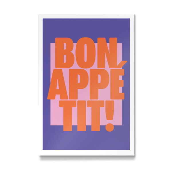 Galerie-Print "Malou Studio-Bon Appétit - Lila" 30x20 cm artboxONE