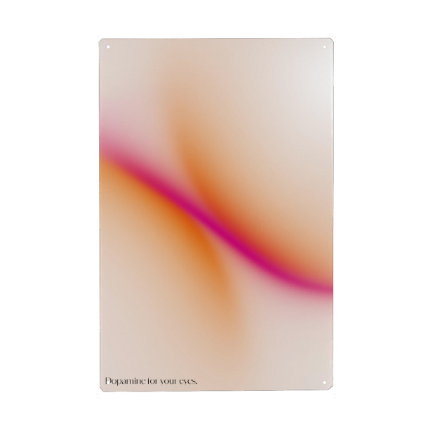 Holzbild "Malou Studio-Dopamine" artboxONE - Typografie,Abstrakt,Für Mama - Farbenfroh,Verlauf,Form,Modern,Abstrakt,Bunt,Maximalismus