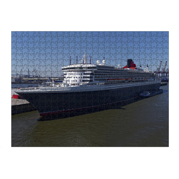 Puzzle Ravensburger "Hamburg Kaiser-Wilhelm-Hafen, Pano" artboxONE - Städte,Städte / Hamburg,Reise,Architektur,Reise / Länder
