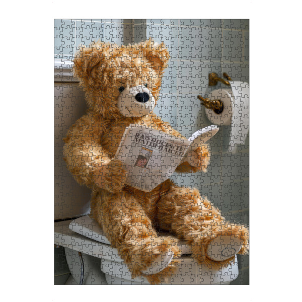 Puzzle Ravensburger "Teddy bear Toilet" artboxONE - Für Kinder,Lustig