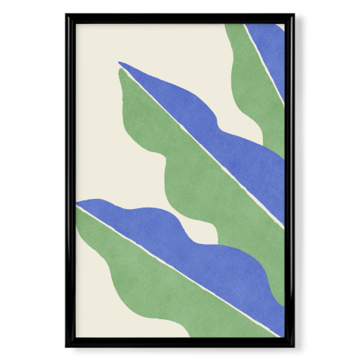 Blatt Botanisches Grün Blau
