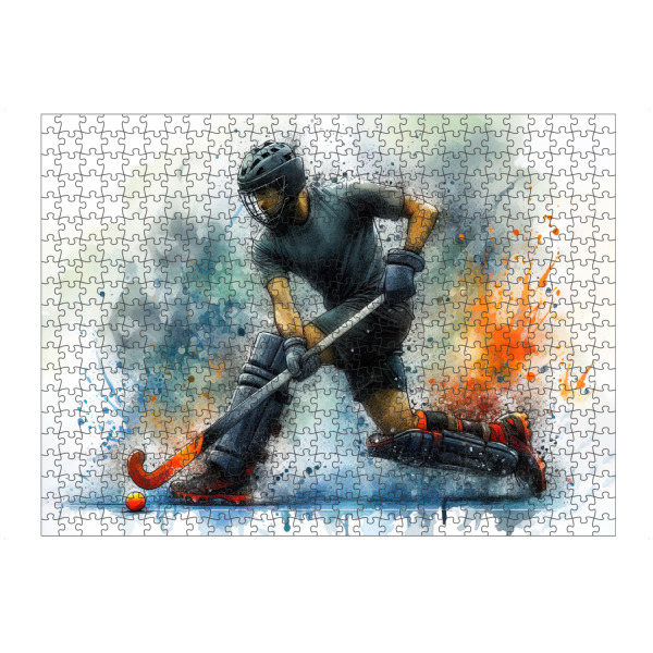artboxONE Puzzle "Eishockey W" artboxONE - Sport,Sport / Motivation - Sport,Sportler,Farbe,Aktion,Bunt,Wettbewerb,Hockey,Eishockey - Bild sport