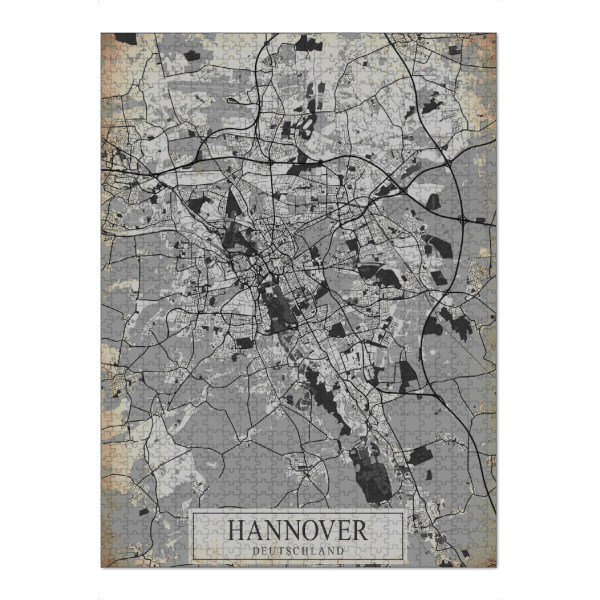 Puzzle Ravensburger "Vintage Hannover" artboxONE - Städte / Weitere,Kartografie