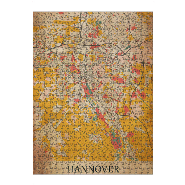 Puzzle Ravensburger "Vintage Stadtplan Hannover" artboxONE - Städte / Weitere,Kartografie
