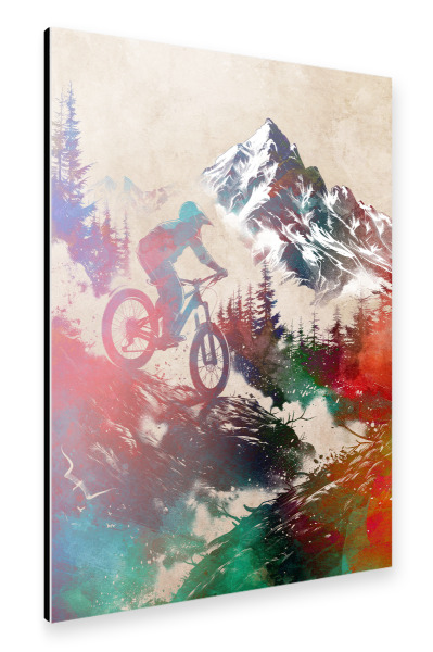 Alu-Dibond "Radsportkunst S" 75x50 cm artboxONE