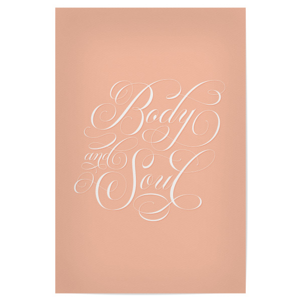Poster "Körper und Seele" artboxONE - Typografie,Musik,Liebe