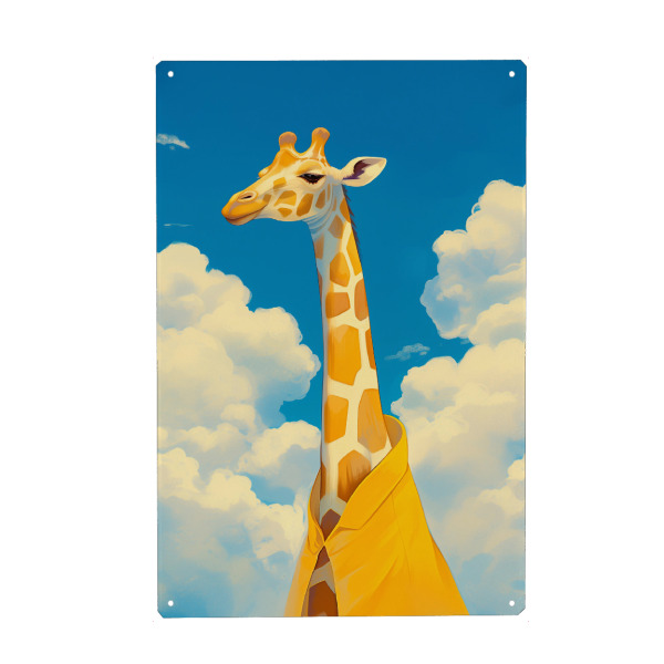 Holzbild "Gelbe Giraffe" artboxONE - Natur,Tiere,Lustig