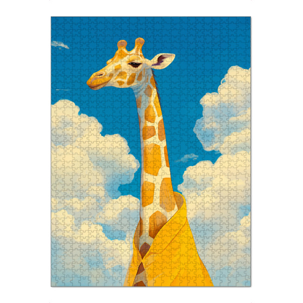 Puzzle Ravensburger "Gelbe Giraffe" artboxONE - Natur,Tiere,Lustig